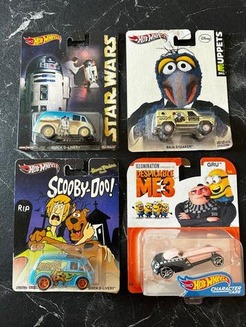Hot Wheels 1:64 - Modelauto (4) - Hot Wheels -, Nieuw