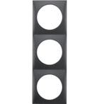 Berker Afdekraam Flow 3-Vaks Antraciet Mat, Caravans en Kamperen, Kampeeraccessoires, Ophalen of Verzenden, Nieuw