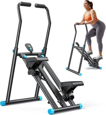 Fitness Stepper Zwart - Tot 150kg | Laatste Stuk!, Sport en Fitness, Kunststof, Gebruikt, Stepapparaat, Armen