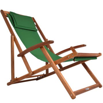 Ligstoel Groen Acaciahout 94x60x94cm (Voor in Huis), Verzenden, Nieuw