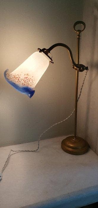 Lamp - Legering - Het Franse glas, Antiek en Kunst