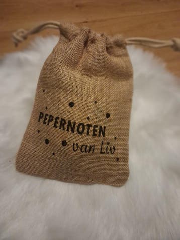 Pepernoten zakje met naam, Diversen, Ophalen of Verzenden, Nieuw