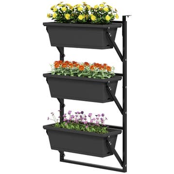 TRUUSK 3-delige Set Plantenbakken Met Gaten - Vierkante Kuns, Tuin en Terras, Verzenden
