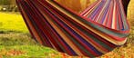 Hangmat Polyester Katoen | Premium | OP=OP, Opvouwbaar, Meerpersoons, Nieuw, Ophalen of Verzenden
