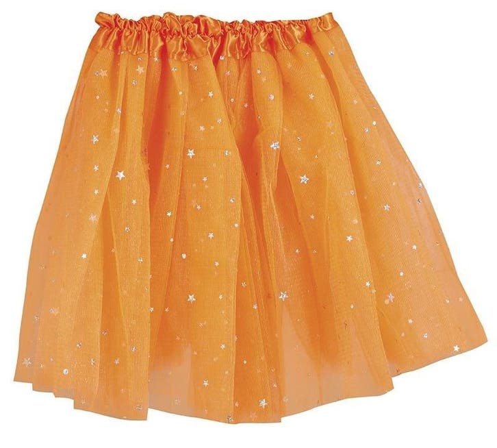 Tutu Oranje Sterren Kind, Kleding | Dames, Carnavalskleding en Feestkleding, Nieuw, Ophalen of Verzenden