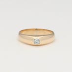Ring - 18 karaat Geel goud Diamant (Natuurlijk), Sieraden, Tassen en Uiterlijk, Ringen, Nieuw