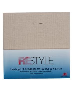 Borduurstof Hardanger Ecru 9 Draads per cm (53x 53 cm), Nieuw, Overige kleuren