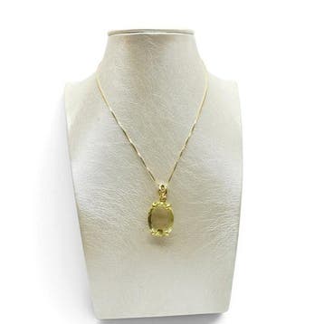 Argento 925 - Ketting met hanger - Handgegraveerde camee