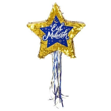 Gouden Ster Piñata Eid Mubarak, Hobby en Vrije tijd, Feestartikelen, Ophalen of Verzenden, Nieuw