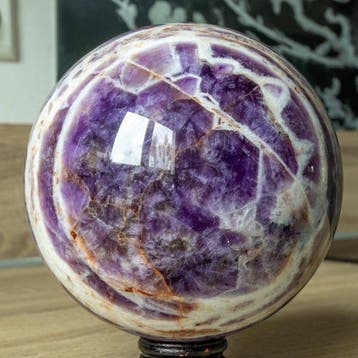 amethist Fine Polished Amethyst Sphere - Hoogte: 15.16 cm -