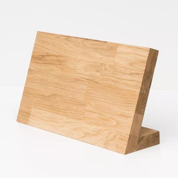 HOCHO Eiken Magnetisch Messenblok – 375x100x210 mm – Voo, Ophalen of Verzenden, Nieuw, Hout, Los bestek