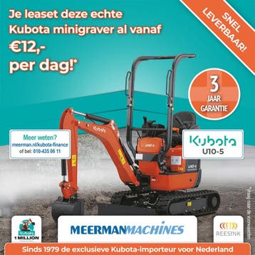 Kubota U10-5 2026 (Al vanaf €20.050, snel leverbaar!), Ophalen of Verzenden, Graafmachine