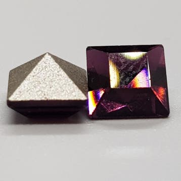 4 x Amethist Swarovski puntsteen 6 mm – paars, Ophalen of Verzenden, Nieuw, Overige typen
