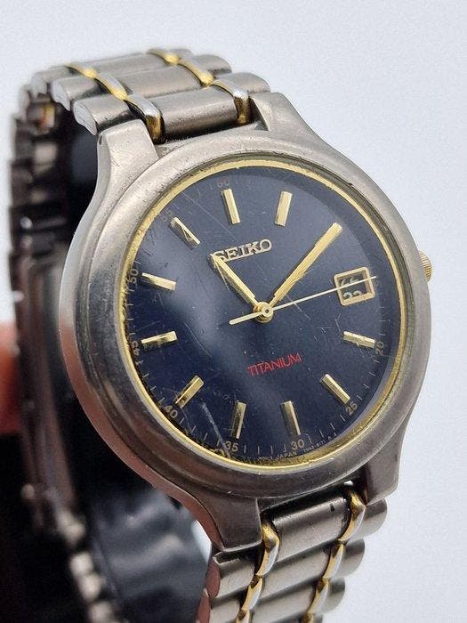 Seiko - titanium - Zonder minimumprijs - Heren - 1980-1989, Sieraden, Tassen en Uiterlijk, Horloges | Antiek