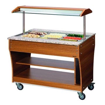 Buffetwagen Warm | 3x 1/1 GN | 230V | 1200x880x1370(h)mm, Verzenden, Nieuw in verpakking