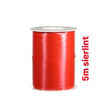 5m Rood lint - krullint - cadeau versiering - leuk inpakk..., Ophalen of Verzenden, Nieuw