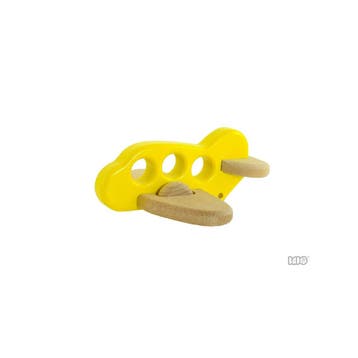 Bajo houten vliegtuig geel - duurza van €24,99 voor €12,49, Ophalen of Verzenden, Nieuw