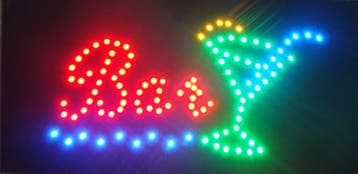 Bar cafe broodjes LED bord lamp verlichting lichtbak reclame, Verzenden, Nieuw