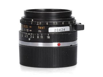 Leica 35mm f/2 Summicron (11309) - 1 jaar garantie, Audio, Tv en Foto, Fotografie | Lenzen en Objectieven, Ophalen of Verzenden