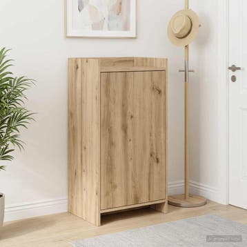 vidaXL Schoenenkast 48 x 36 x 92 cm Bewerkt hout Artisanaal, Verzenden, Nieuw