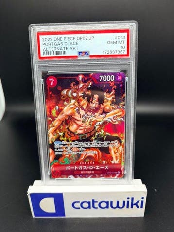 One Piece - 1 Graded card - Portgas D. Ace SR-P - OP02-013 -, Nieuw