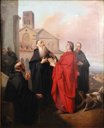 Italiaanse school (XVIII) - Dante Frate Ilaro Sante Croce, Antiek en Kunst