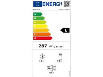 Exquisit CDJ445-040EB - Amerikaanse koelkast - 442 Liter -, Verzenden, Zo goed als nieuw