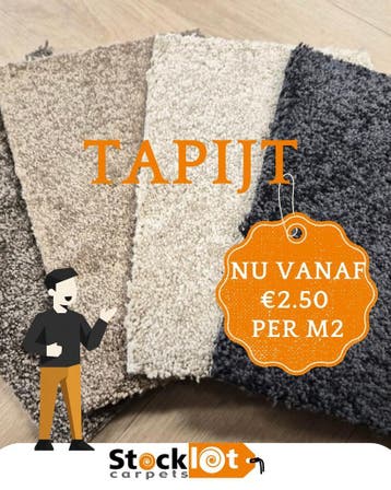 Goedkoopste tapijt op Rol!!, Blauw, Ophalen of Verzenden, 200 cm of meer, Nieuw