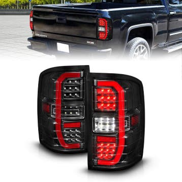 ANZO 14-18 GMC Sierra 1500 Full LED Taillights Black Housing, Ophalen of Verzenden, Nieuw
