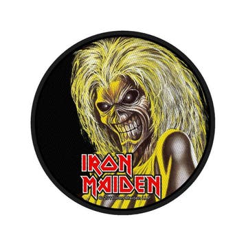 Iron Maiden - Killers Face - patch officiële merchandise, Ophalen of Verzenden, Nieuw, Kleding
