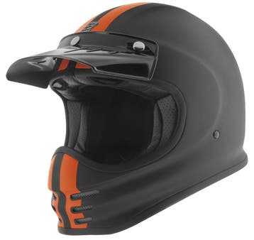 Bogotto V381 Schergo Fiberglass Mat Zwart Oranje Motorhelm, Motoren, XXL, Nieuw met kaartje, Overige merken, Heren