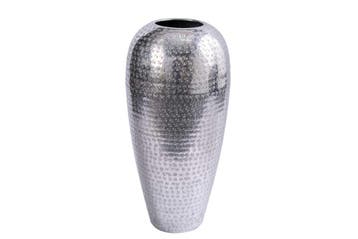Elegante vaas ORIENTAL 50cm zilver in wild hamerontwerp -, Huis en Inrichting, Woonaccessoires | Vazen, Ophalen of Verzenden, Nieuw