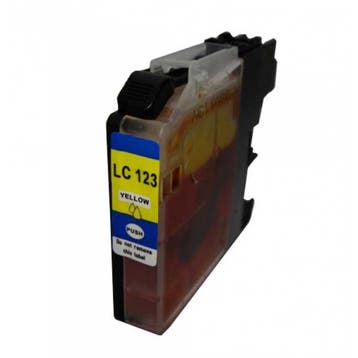 Huis-Merk  BROTHER LC-123 Yellow 14ml 247print, Verzenden, Nieuw, Brother