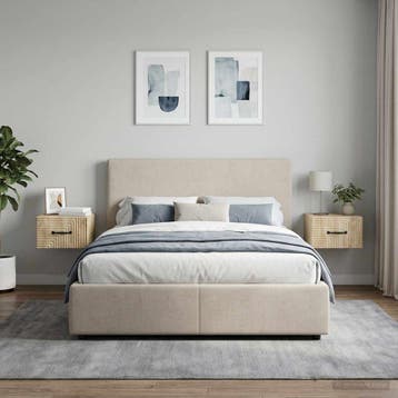 vidaXL Wandbeugel Bedkast 2 st Sonoma Eiken 34,5 x 33 x 20, Minder dan 45 cm, Verzenden, Nieuw, Minder dan 55 cm