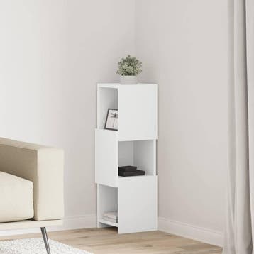 vidaXL Hoekkast 25,5x25x80cm Bewerkt hout, Verzenden, Nieuw