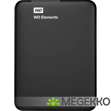 Western Digital Elements Portable 4TB Zwart, Verzenden, Nieuw, Western Digital