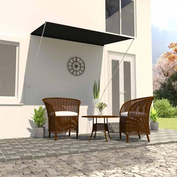 vidaXL Luifel uittrekbaar 200x150 cm antraciet, Verzenden, Nieuw