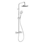 BWS regendouche rond/ stortdouche met handdouche chroom, Ophalen of Verzenden, Nieuw, Chroom, Kraan