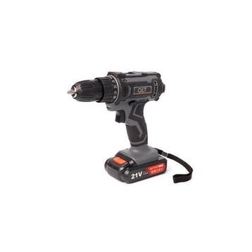 QLT Accuboormachine 21v met Accu en Koffer - Zwart, Verzenden, Nieuw