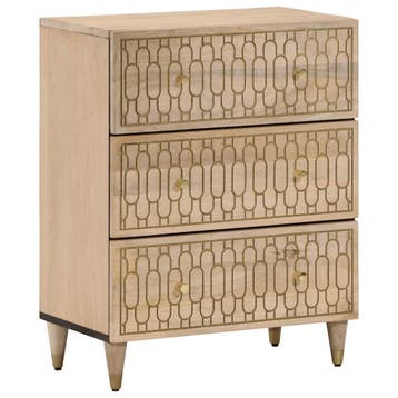 Dressoir 60x33cm Handgesneden - Tweedekansje - OP=OP, Ophalen of Verzenden, Zo goed als nieuw