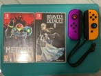 Nintendo - Switch - Joy-Con + 2 Jogos (Metroid Dread &, Spelcomputers en Games, Nieuw