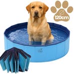 Honden Zwembad Opvouwbaar 120x30 – Stevig PVC – Anti Sli, Ophalen of Verzenden, Nieuw