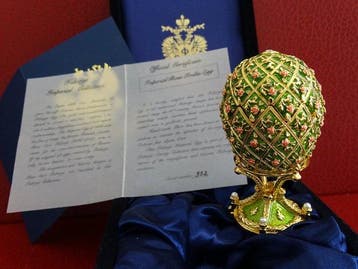 Figuur - Faberge style - Imperial Egg - Original box