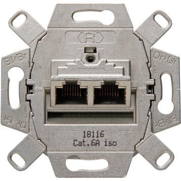 KOPP - UTP RJ45 Stopcontact - Wandcontactdoos - Inbouw -, Overige typen, Nieuw, Ophalen of Verzenden, Led