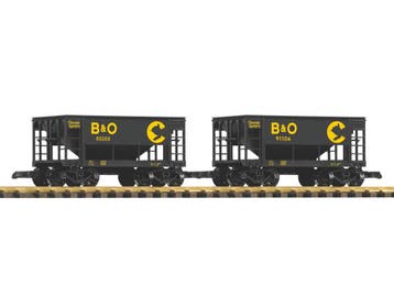 PIKO 38933 G 2er Set Schüttgutwagen B&O mit Erzladung, Ophalen of Verzenden, Nieuw, Overige typen, Analoog