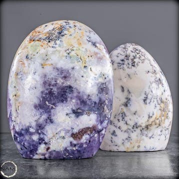 Lila Opal Set – twee buitengewone Vrije vormen met een