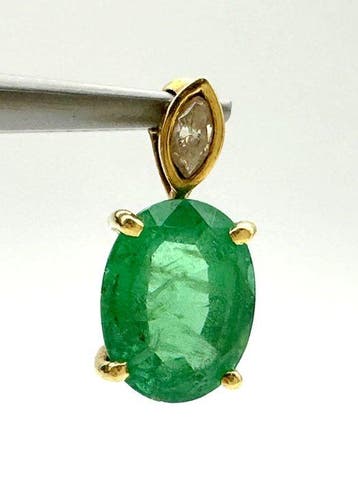 Zonder minimumprijs - Hanger - 18 karaat Geel goud - 1.43ct.