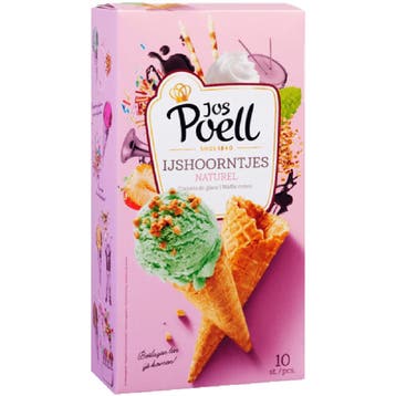 Jos Poell IJshoorntjes Naturel 10st., Verzenden, Nieuw