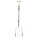 Talen Tools Mestvork 4-tands – 85 cm Essenhouten Steel, Tuin en Terras, Hand-tuingereedschap, Ophalen of Verzenden, Nieuw, Hark