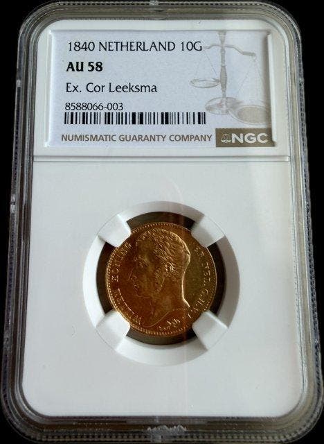 Nederland. Willem II. 10 Gulden 1840, Postzegels en Munten, Munten | Nederland
